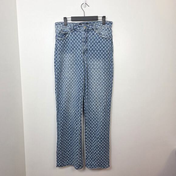 Jaded London Women's Medium Wash Distressed Streetwear Slouchy Jeans Size 28 - Picture 3 of 10